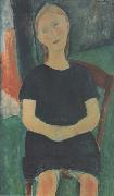 Amedeo Modigliani Jeune fille sur une chaise (mk38) Sweden oil painting artist